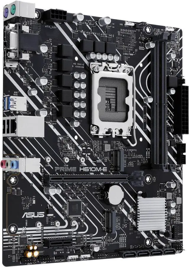Alt view image 2 of 7 - ASUS Mainboard PRIME H610M-E-CSM - micro ATX - LGA 1700 - Intel
