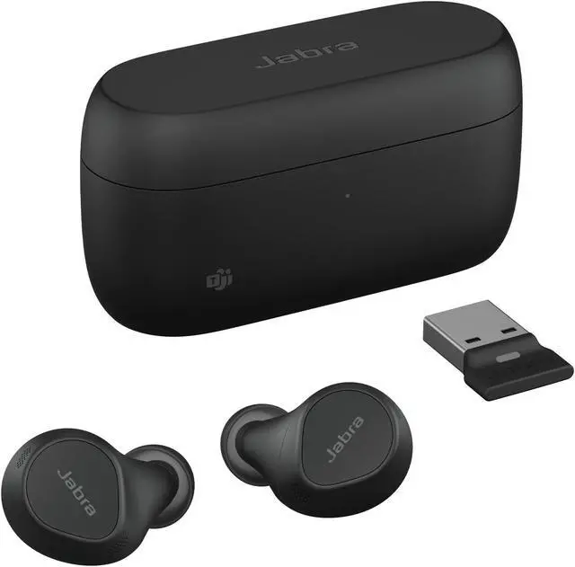 Alt view image 3 of 4 - Jabra Evolve2 Buds MS - True wireless earphones with mic - in-ear - Bluetooth - active noise cancelling - USB-A via Blue