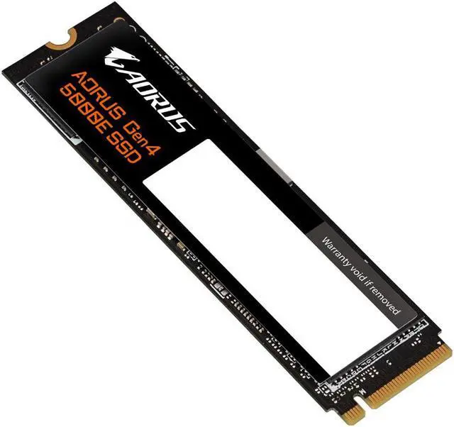 Alt view image 5 of 9 - Gigabyte SSD 1.0TB AORUS 5000E 2280 M.2 NVMe Up to 5,000 MB/s 3D TLC NAND Flash