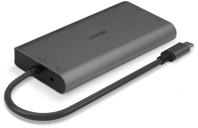 Alt view image 3 of 7 - LINDY USB-C docking station
