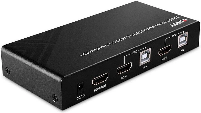 Alt view image 3 of 5 - 2 Port HDMI 4K60, USB 2.0 &