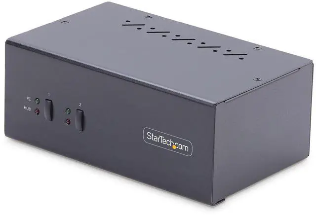 Main image of StarTech 2-Port Dual-Monitor DisplayPort KVM Switch, 4K 60Hz P2DD46A2-KVM-SWITCH