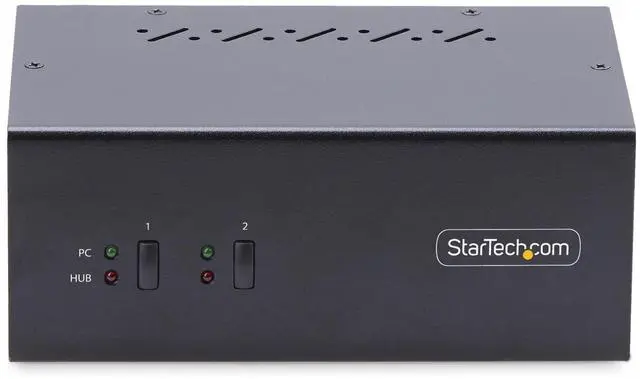 Alt view image 3 of 9 - StarTech 2-Port Dual-Monitor DisplayPort KVM Switch, 4K 60Hz P2DD46A2-KVM-SWITCH