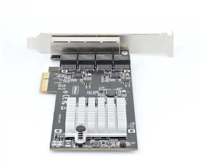 Alt view image 4 of 5 - StarTech.com 4-Port 2.5Gbps NBASE-T PCIe Network Card, Intel I225-V Chip, Quad Port Computer Network Card, Multi-Gigabit