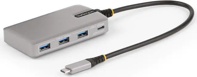 Main image of StarTech 4-Port USB-C Hub with USB-C Video Output 100W PD HB31C3A1CDPPD3