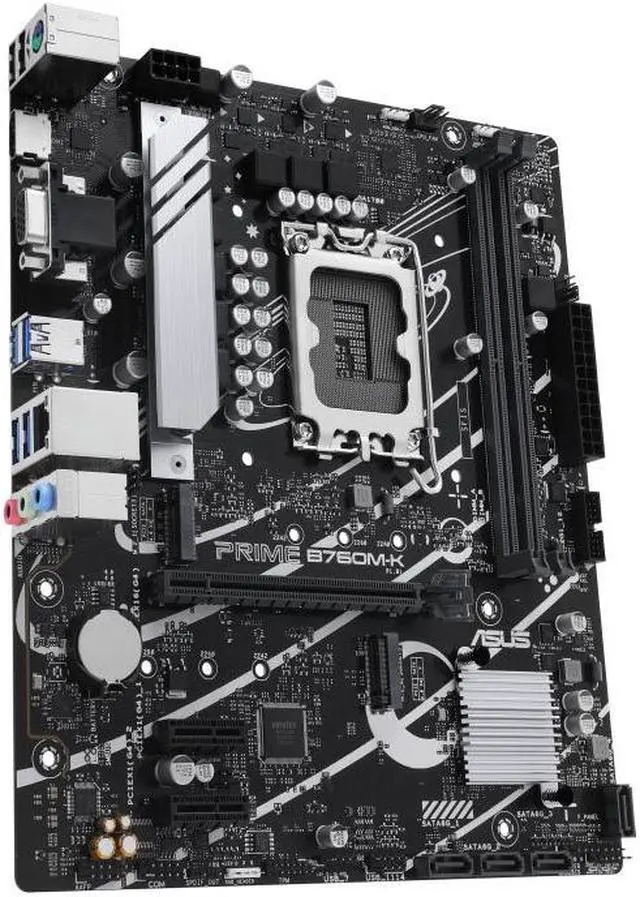 Alt view image 2 of 7 - ASUS Mainboard PRIME B760M-K - micro ATX - Socket LGA1700 - Intel B760