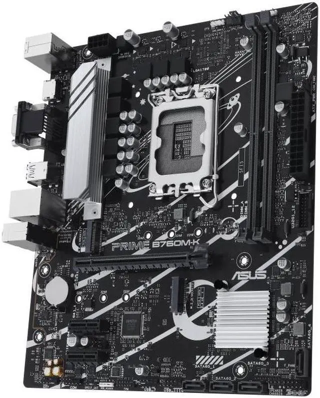 Alt view image 3 of 7 - ASUS Mainboard PRIME B760M-K - micro ATX - Socket LGA1700 - Intel B760