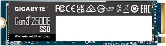 Alt view image 4 of 8 - Gigabyte SSD 2.0TB 2500E M.2 2280 NVMe HMB TRIM SMART Up to 2400 MB/s G325E2TB