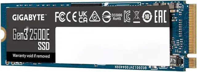 Alt view image 6 of 8 - Gigabyte SSD 2.0TB 2500E M.2 2280 NVMe HMB TRIM SMART Up to 2400 MB/s G325E2TB