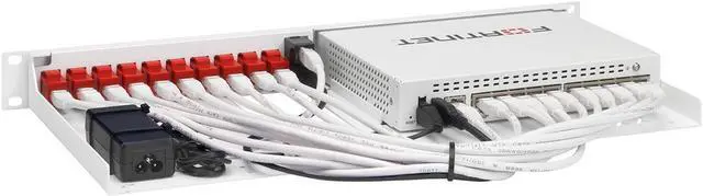 Alt view image 2 of 3 - Rackmount IT RM-FR-T10 Rack Mount Kit for FortiGate - Signal White