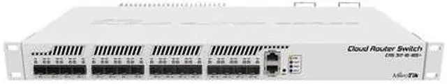Alt view image 11 of 11 - MikroTik - CRS317-1G-16S+RM - Cloud Router Switch 317-1G-16S+RM with 800MHz CPU, 1GB RAM, 1x Gigabit LAN, 16x SFP+