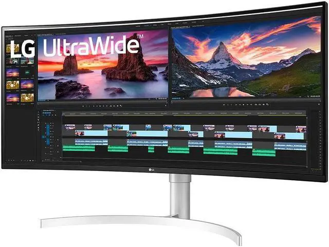 Alt view image 2 of 7 - 95,29cm / 38" (3840x1600) LG 38WN95CP-W QHD 144 -Hz 1ms 2x HDMI DP LS