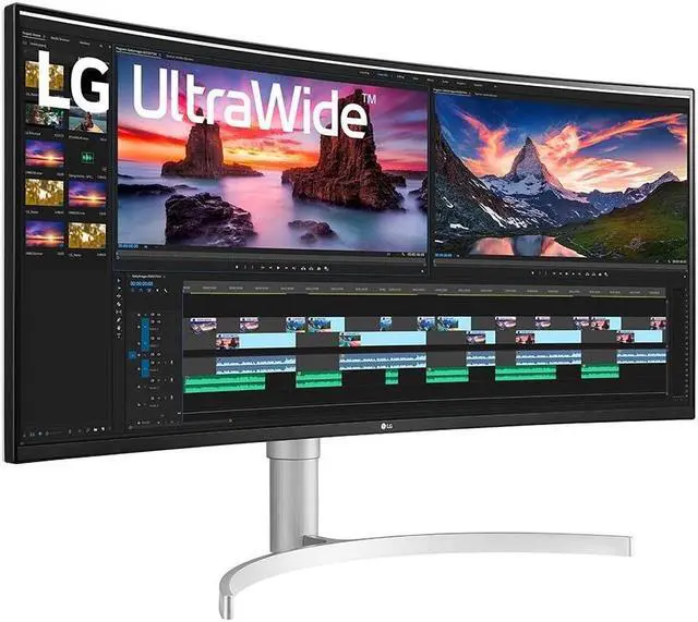 Alt view image 4 of 7 - 95,29cm / 38" (3840x1600) LG 38WN95CP-W QHD 144 -Hz 1ms 2x HDMI DP LS