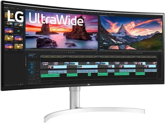 Alt view image 3 of 7 - 95,29cm / 38" (3840x1600) LG 38WN95CP-W QHD 144 -Hz 1ms 2x HDMI DP LS