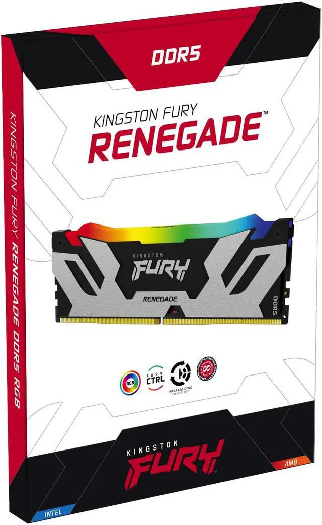 Alt view image 9 of 11 - Kingston Fury Renegade 32GB (2 x 16GB) 288-Pin PC RAM DDR5 6000 (PC5 48000) Memory (Desktop Memory) Model KF560C32RSAK2-32