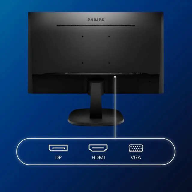 Alt view image 4 of 7 - 273V7QJAB/00 LED monitor - 27" - 1920 x 1080 Full HD (1080p) - IPS - 1000:1 - 5 ms - HDMI, VGA, DisplayPort - speakers - black, textured black