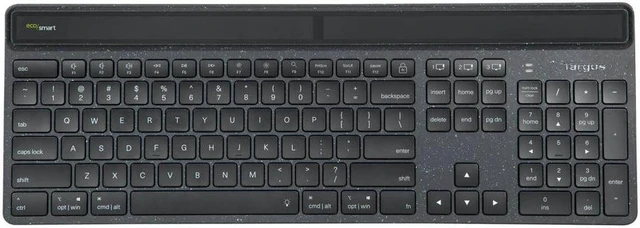 Main image of Targus EcoSmart - Keyboard - sustainable energy harvesting - antimicrobial - backlit - wireless - Bluetooth 5.0 - QWERTY