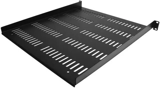 Alt view image 3 of 13 - StarTech.com SHELF-1U-20-FIXED-V 1U Server Rack Shelf - Universal Vented Rack Mount Cantilever Tray for 19" Network Equipment Rack & Cabinet - Durable Design - Weight Capacity 55lb/25kg - 20" Deep Shelf, Black