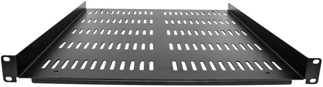 Alt view image 4 of 13 - StarTech.com SHELF-1U-20-FIXED-V 1U Server Rack Shelf - Universal Vented Rack Mount Cantilever Tray for 19" Network Equipment Rack & Cabinet - Durable Design - Weight Capacity 55lb/25kg - 20" Deep Shelf, Black