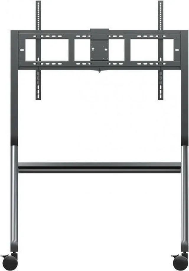 Alt view image 9 of 12 - ViewSonic VB-STND-009 IFP, CDE Slim Mobile Cart, Supports 400x400mm to 1000x600mm VESA patterns, Lockable 4" 360o Caster Wheels, Compatible With Displays up to 105" and 265 lbs. max