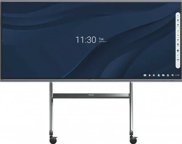 Alt view image 11 of 12 - ViewSonic VB-STND-009 IFP, CDE Slim Mobile Cart, Supports 400x400mm to 1000x600mm VESA patterns, Lockable 4" 360o Caster Wheels, Compatible With Displays up to 105" and 265 lbs. max