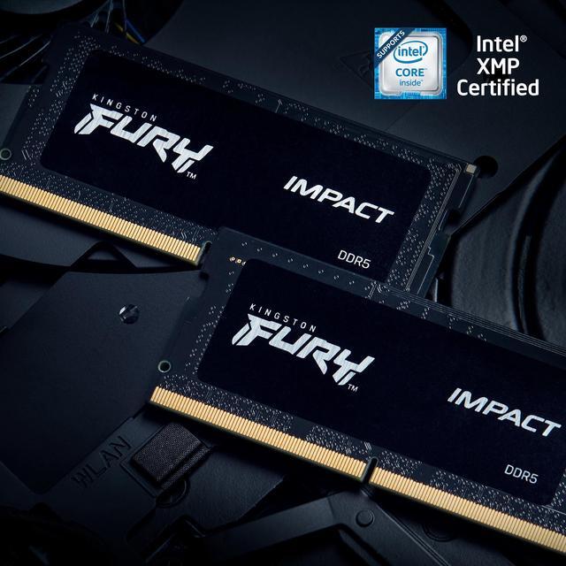 Alt view image 6 of 7 - Kingston FURY Impact 16GB 262-Pin DDR5 SO-DIMM DDR5 5600 (PC5 44800) Memory (Notebook Memory) Model KF556S40IB-16
