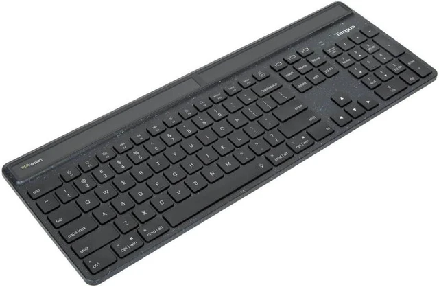 Alt view image 6 of 7 - Targus EcoSmart - Keyboard - sustainable energy harvesting - antimicrobial - backlit - wireless - Bluetooth 5.0 - QWERTY