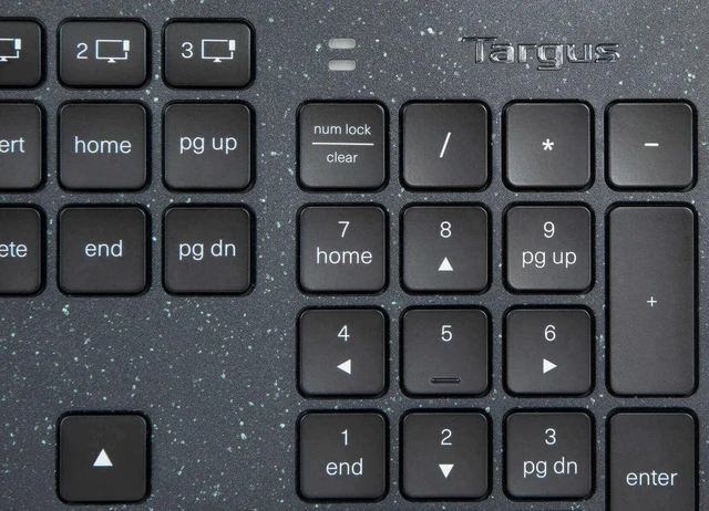 Alt view image 7 of 7 - Targus EcoSmart - Keyboard - sustainable energy harvesting - antimicrobial - backlit - wireless - Bluetooth 5.0 - QWERTY