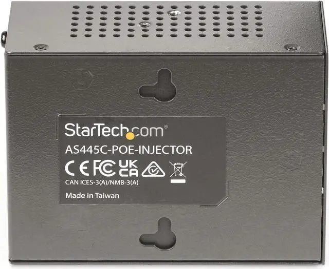 Alt view image 6 of 7 - StarTech.com 4-Port Multi-Gigabit PoE++ Injector, 5/2.5/1G Ethernet (NBASE-T), PoE/PoE+/PoE++ (802.3af/802.3at/802.3bt), 160W Power Budget