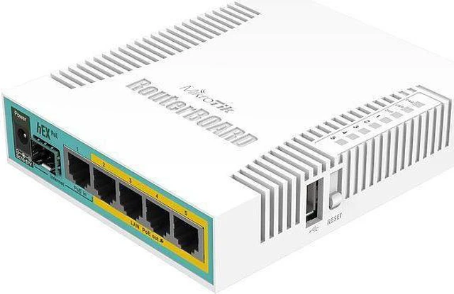 Alt view image 5 of 5 - mikrotik routerboard hex rb960pgs 128mb router gigabit 5 ports poe in