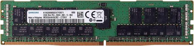 Alt view image 2 of 4 - SAMSUNG 32GB ECC Registered DDR4 2666 (PC4 21300) Server Memory Model M393A4K40CB2-CTD