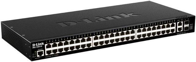 Alt view image 14 of 15 - D-Link DGS-1520-52 Layer 3 Switch - 50 Ports - Manageable - 3 Layer Supported - Modular - 51.20 W Power Consumption - Twisted Pair, Optical Fiber - 1U High - Rack-mountable - Lifetime Limited Warranty