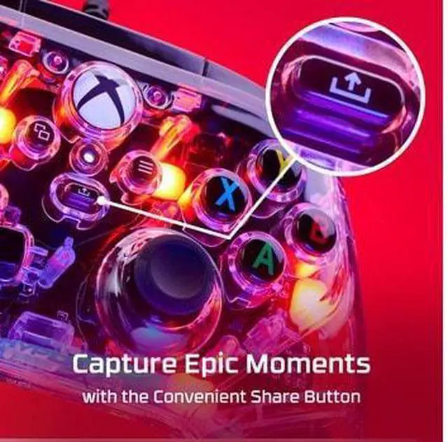 Alt view image 9 of 14 - HyperX Clutch Gladiate - Wired Gaming RGB Controller - Xbox