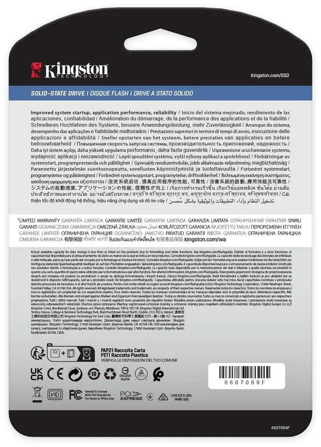 Alt view image 5 of 12 - Kingston SEDC2000BM8/480G DC2000B 480 GB Solid State Drive - M.2 2280 Internal - PCI Express NVMe (PCI Express NVMe 4.0 x4) - Server, Data Center Device Supported - 0.4 DWPD - 350.40 TB TBW