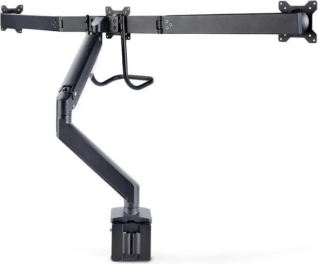 Alt view image 2 of 8 - StarTech Desk Mount Triple monitor desk mount with support for up to 27" monitors with height adjustable crossbar