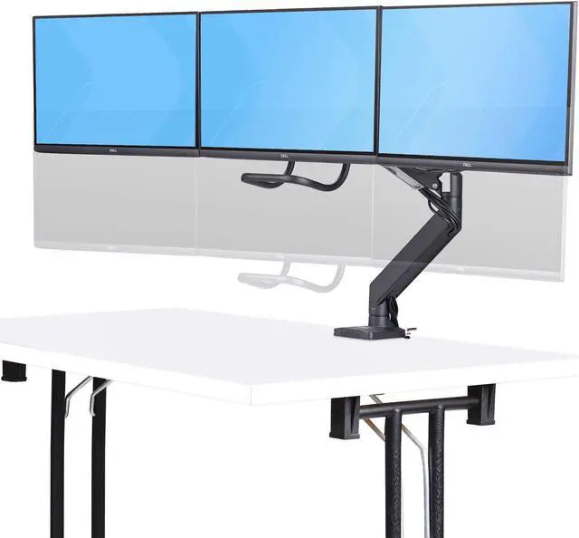 Alt view image 5 of 8 - StarTech Desk Mount Triple monitor desk mount with support for up to 27" monitors with height adjustable crossbar