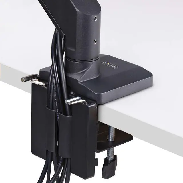 Alt view image 7 of 8 - StarTech Desk Mount Triple monitor desk mount with support for up to 27" monitors with height adjustable crossbar