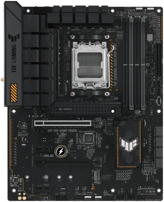 Main image of ASUS TUF GAMING A620-PRO WIFI - Motherboard - ATX - Socket AM5 - AMD A620 Chipset - USB 3.1 Gen 1, USB-C 3.2 Gen 1 - 2.5