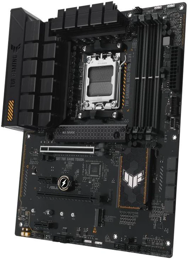 Alt view image 3 of 7 - ASUS TUF GAMING A620-PRO WIFI - Motherboard - ATX - Socket AM5 - AMD A620 Chipset - USB 3.1 Gen 1, USB-C 3.2 Gen 1 - 2.5