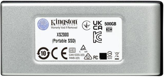 Alt view image 9 of 20 - Kingston External XS2000 2000GB USB 3.2 Gen 2x2 Type-C External Solid State Drive