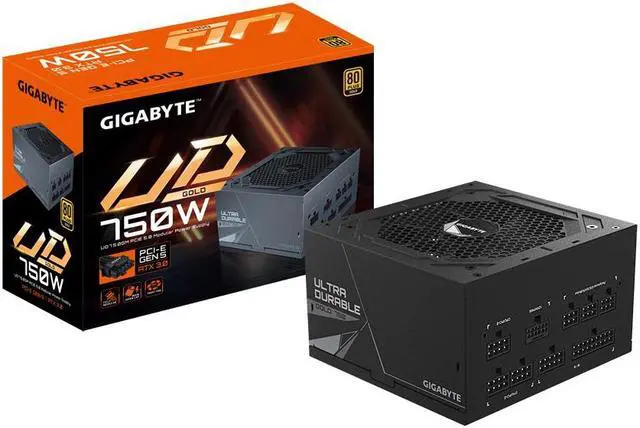 Alt view image 7 of 7 - Gigabyte power supply UD750GM PG5 - 80 PLUS Gold - 750 W