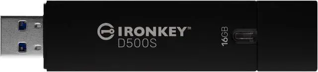 Alt view image 5 of 9 - IronKey D500S 16GB USB 3.2 Gen 1 Type A Flash Drive IKD500S16GB