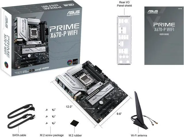Alt view image 6 of 7 - AM5 ASUS PRIME X670-P WIFI DDR5