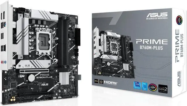 Alt view image 6 of 6 - ASUS PRIME B760M-PLUS Intel B760 LGA 1700 micro ATX