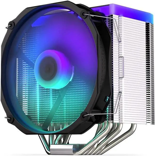Alt view image 8 of 9 - ENDORFY Fortis 5 ARGB, high performance CPU cooler, 140 mm PWM ARGB Fluctus fan, compatible with AM5, AM4, LGA1700, LGA1200, LGA1150 etc., TDP 220W, EY3A010
