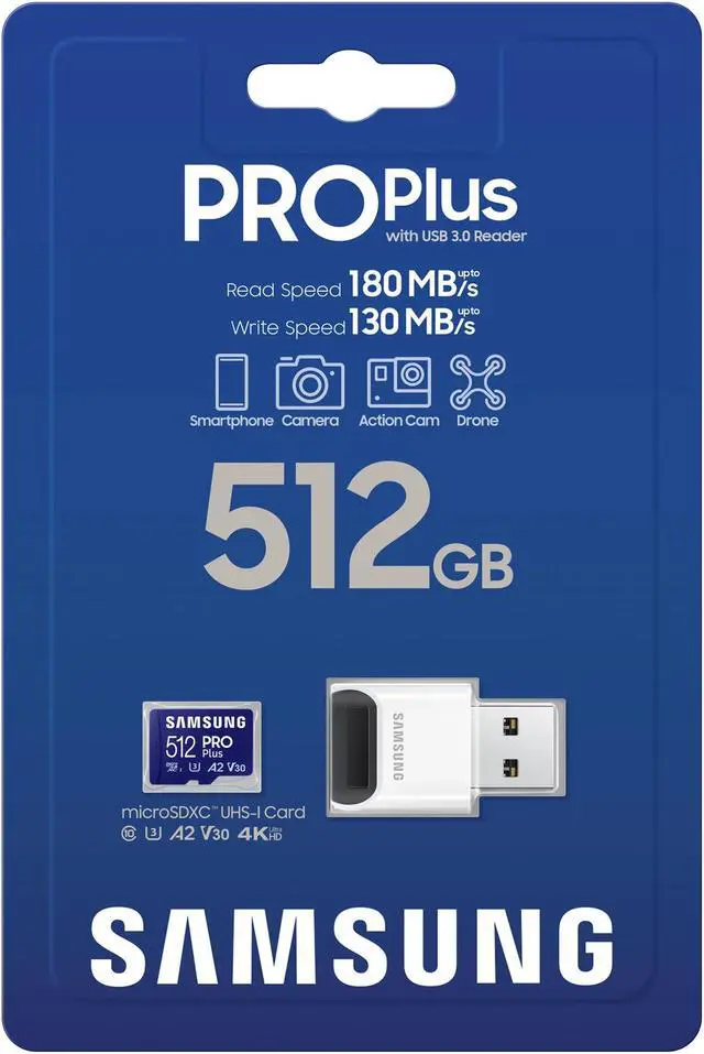 Alt view image 7 of 11 - CARD 512GB Samsung PRO Plus microSDXC 180MB/s + USB-Kartenleser