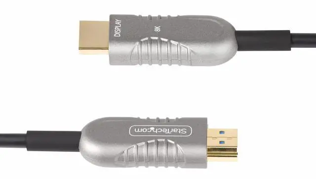 Alt view image 3 of 14 - Startech 30ft HDMI 2.1 Hybrid Active Optical Cable, CMP, Plenum Rated