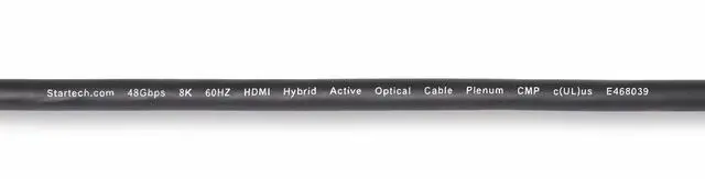 Alt view image 5 of 14 - StarTech 100ft HDMI 2.1 Hybrid Active Optical Cable (AOC), CMP, Plenum Rated