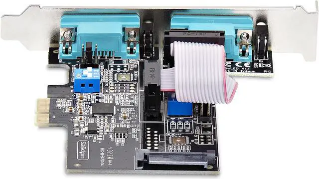 Alt view image 4 of 7 - StarTech.com 2-Port Serial PCIe Card 2S232422485-PC-CARD - Dual-Port PCIe / DB9