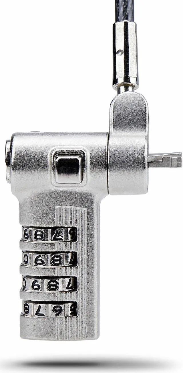 Alt view image 4 of 15 - StarTech.com 25-Pack Universal Laptop Lock 6.6ft, Serialized Combo Security Cable For Notebook, Compatible w/Noble Wedge®/Nano/K-Slot